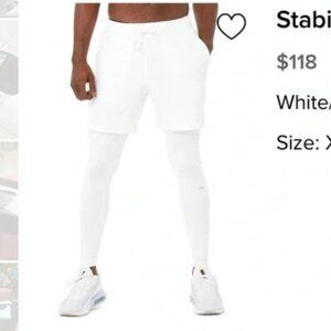 Alo Yoga White 2 in 1 Pant in Size Small